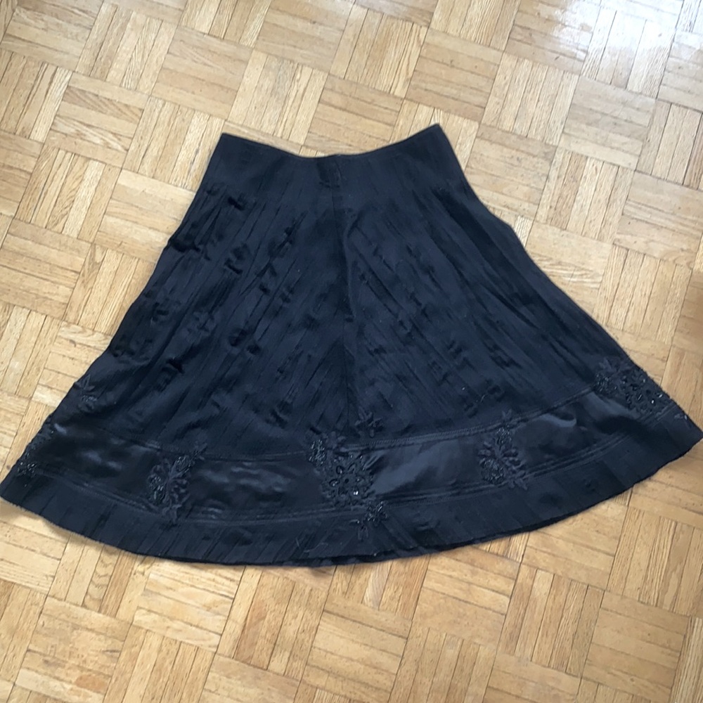 Banana Republic Wool Embroidered Skirt